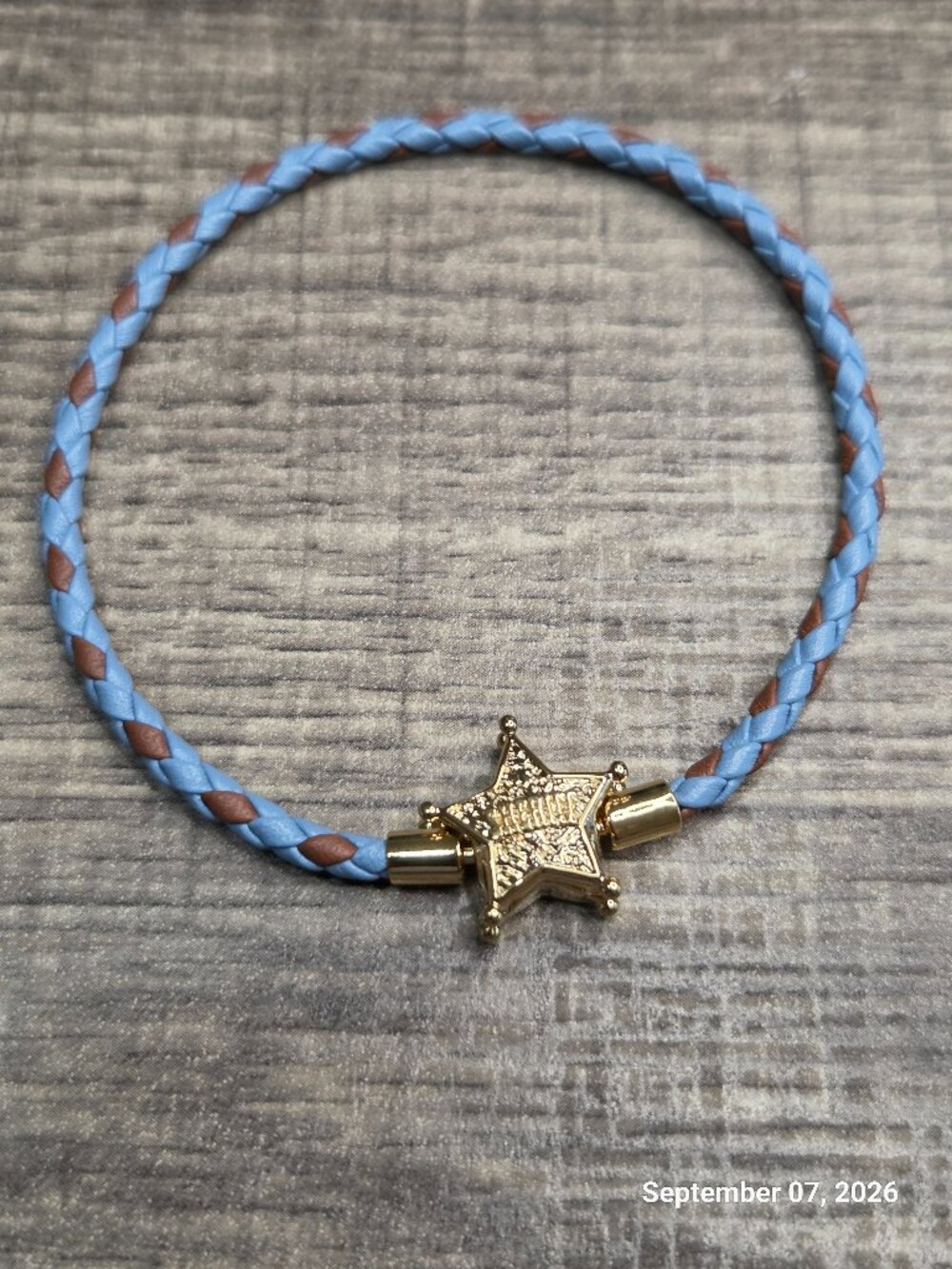 Authentic Pandora Disney Pixar Toy Story Sheriff Star Bracelet 14k gold plating